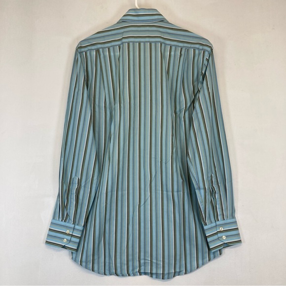 Lacoste Shirt Men’s Size 38 Striped Cotton Long Sleeve Logo Multicolor Casual - Picture 2 of 16